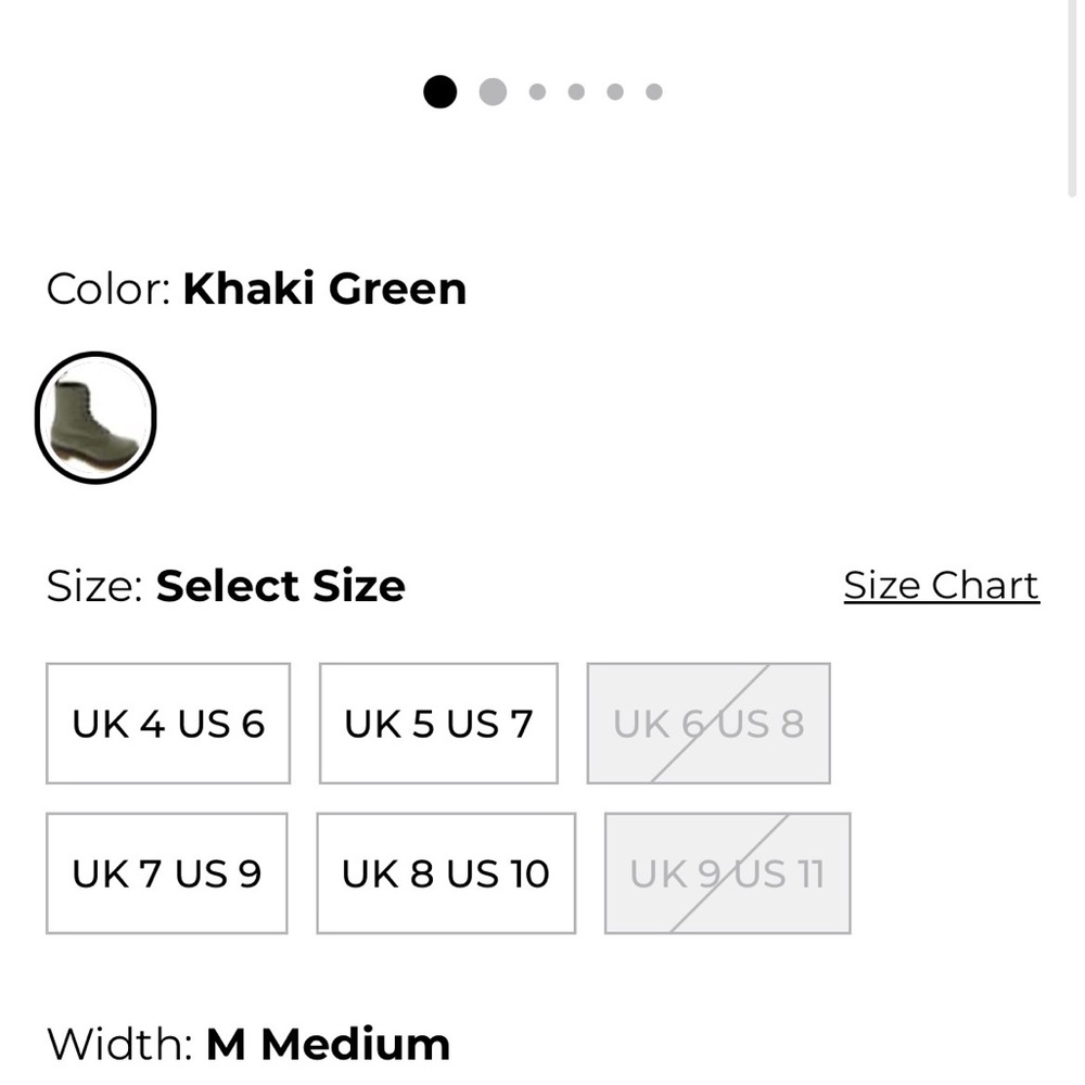 Dr. Martens 1460 Pascal Lace-Up Khaki Green Boots - Picture 7 of 7